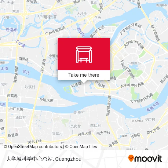 大学城科学中心总站 map
