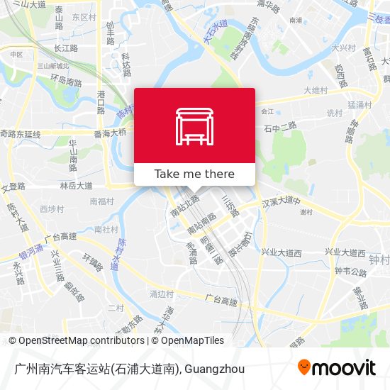 广州南汽车客运站(石浦大道南) map