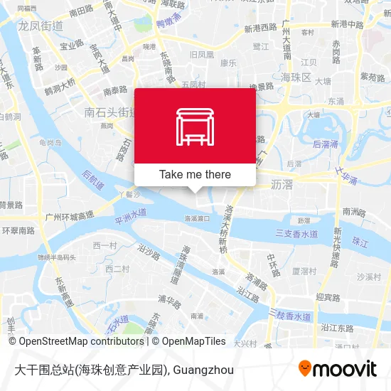 大干围总站(海珠创意产业园) map