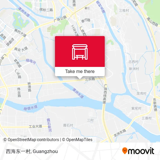 西海东一村 map