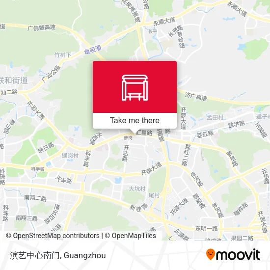 演艺中心南门 map