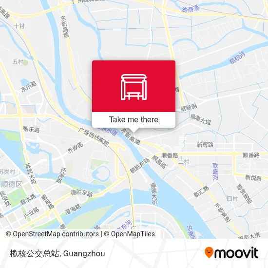 榄核公交总站 map
