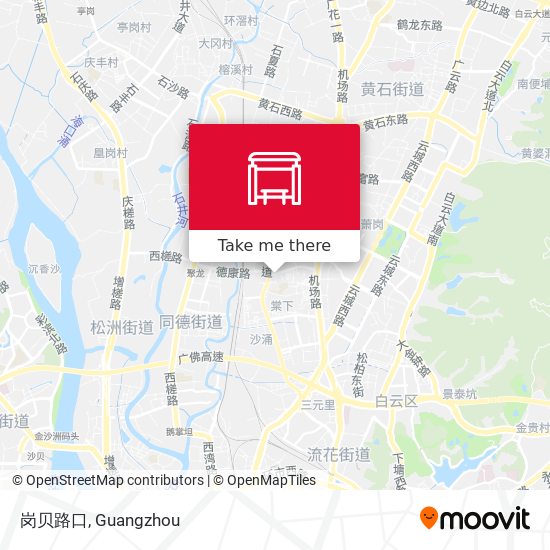 岗贝路口 map