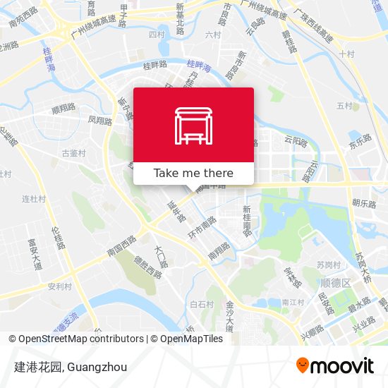 建港花园 map