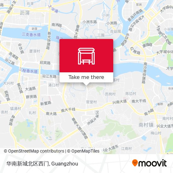 华南新城北区西门 map