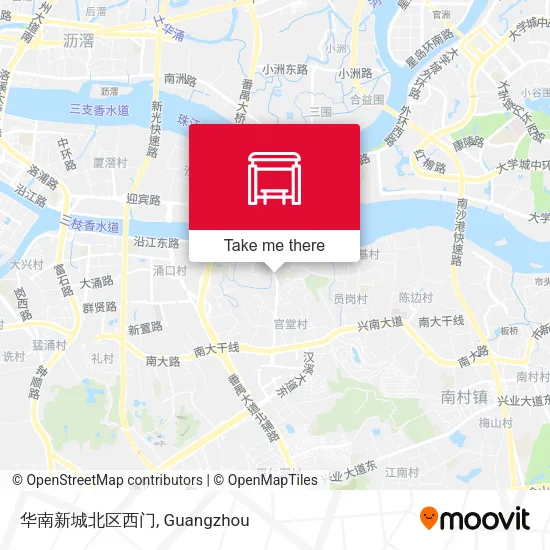 华南新城北区西门 map