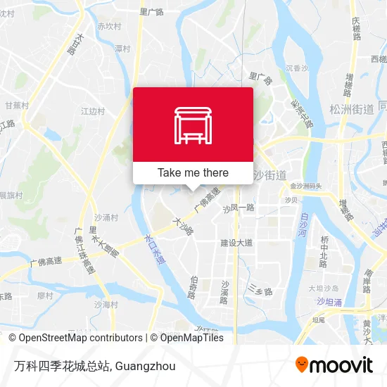 万科四季花城总站 map