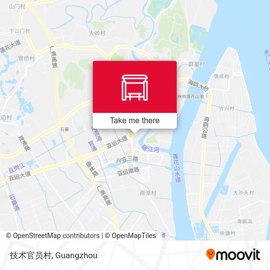 技术官员村 map