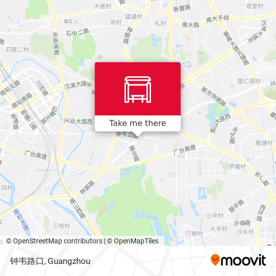 钟韦路口 map