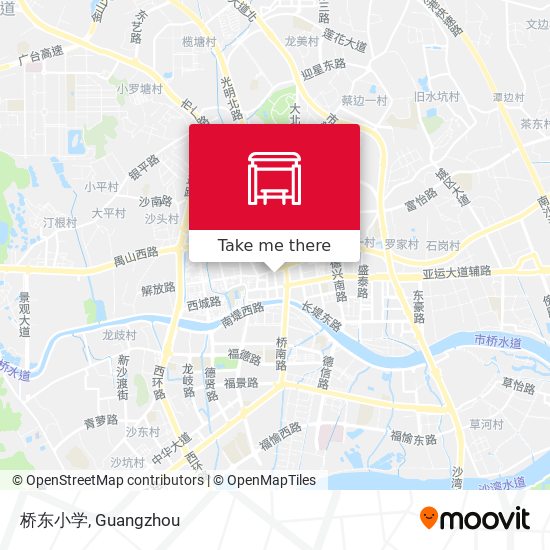 桥东小学 map
