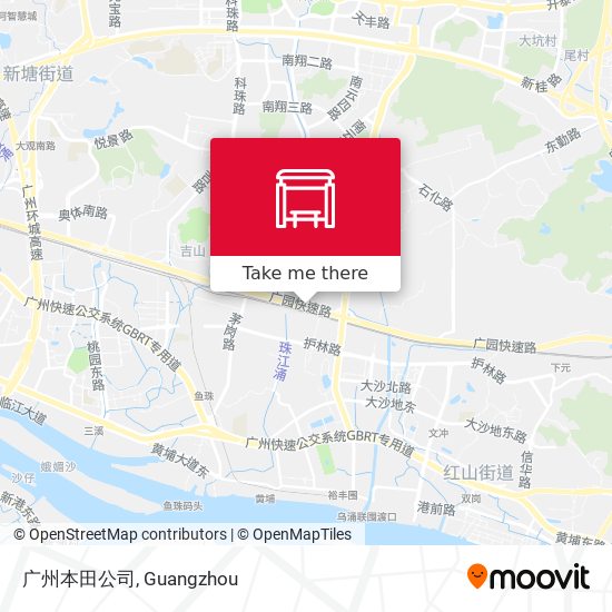广州本田公司 map