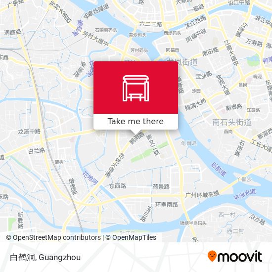 白鹤洞 map