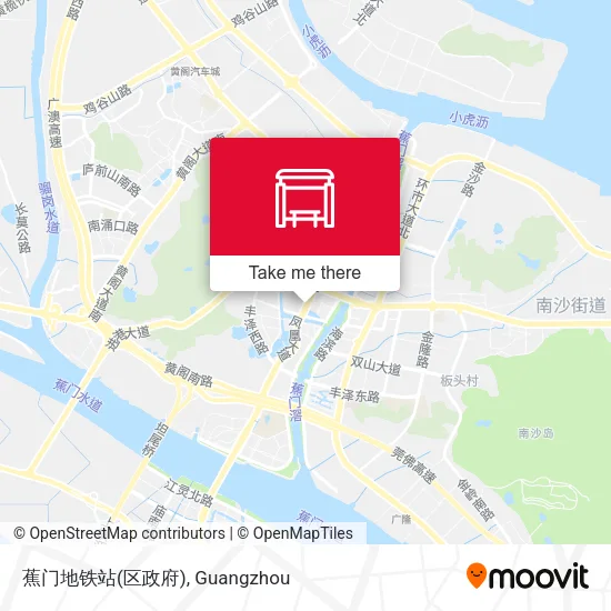 蕉门地铁站(区政府) map