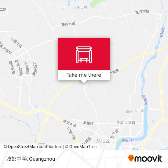 城郊中学 map