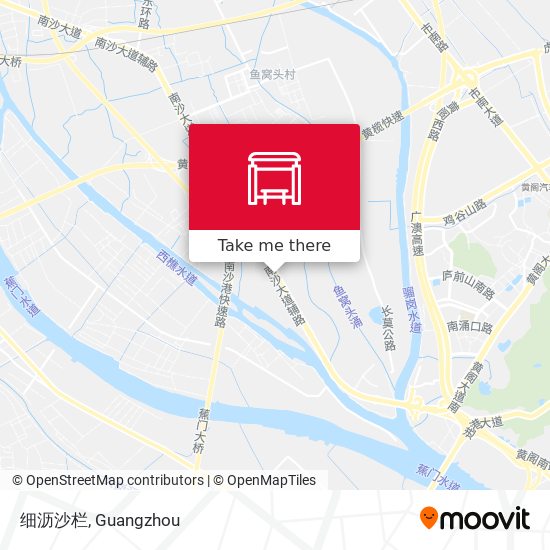细沥沙栏 map
