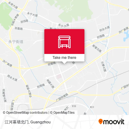 江河幕墙北门 map