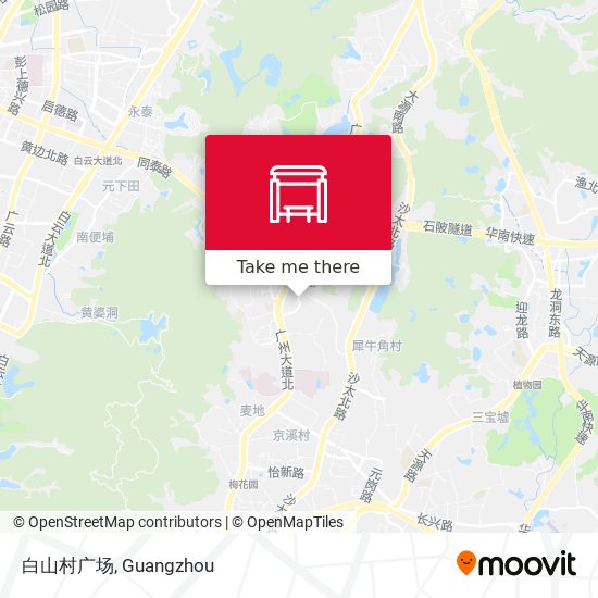 白山村广场 map