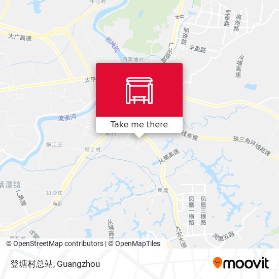 登塘村总站 map