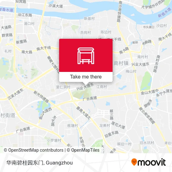 华南碧桂园东门 map