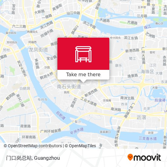 门口岗总站 map