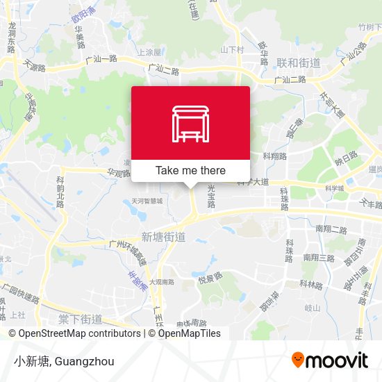 小新塘 map