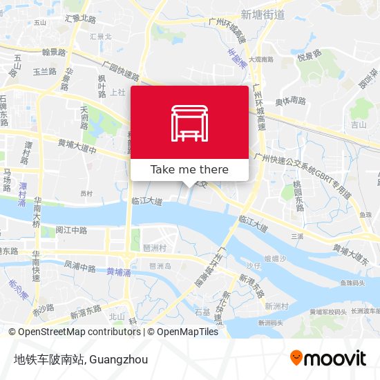 地铁车陂南站 map