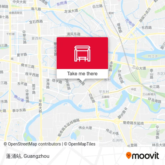 蓬涌站 map