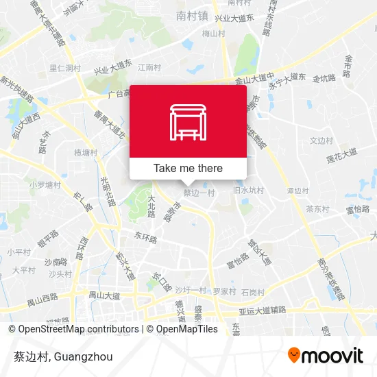 蔡边村 map