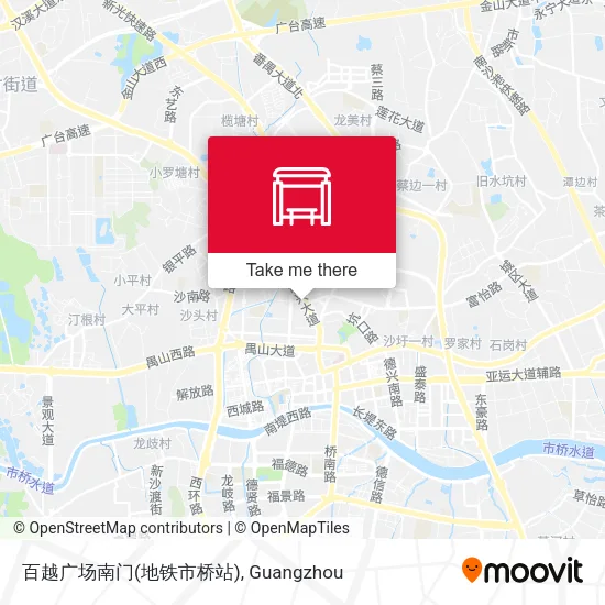 百越广场南门(地铁市桥站) map