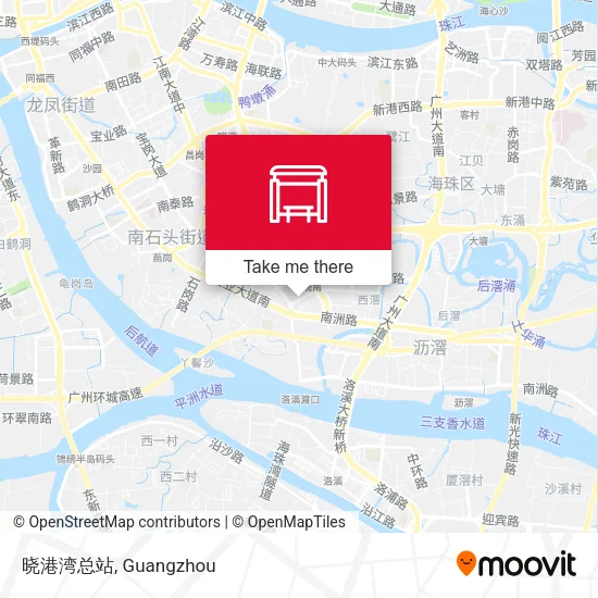 晓港湾总站 map