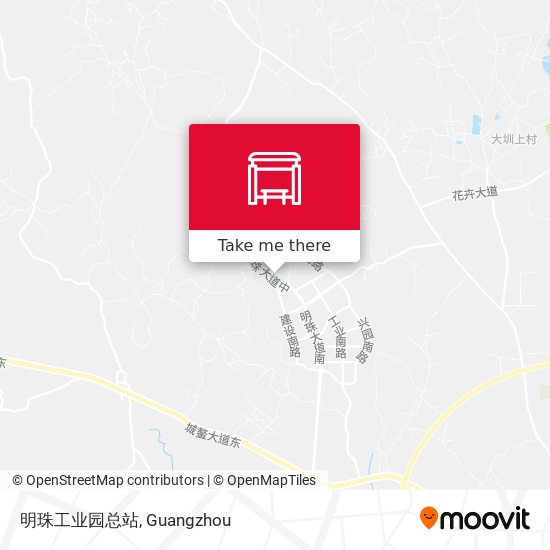 明珠工业园总站 map