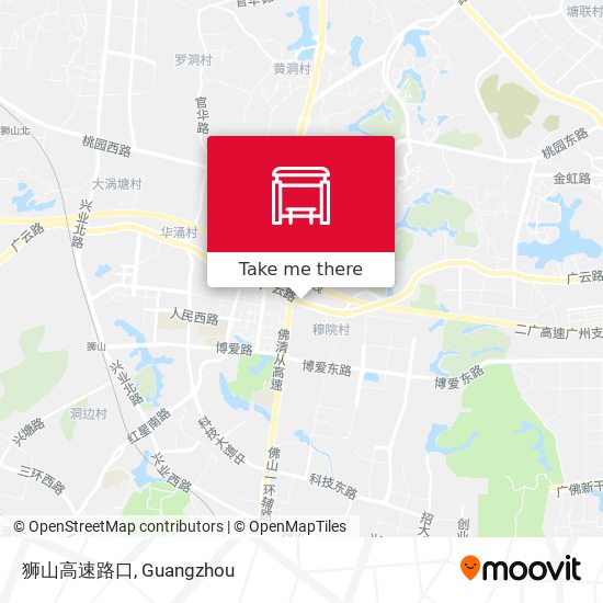 狮山高速路口 map