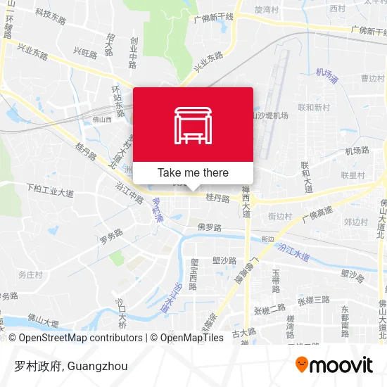 罗村政府 map