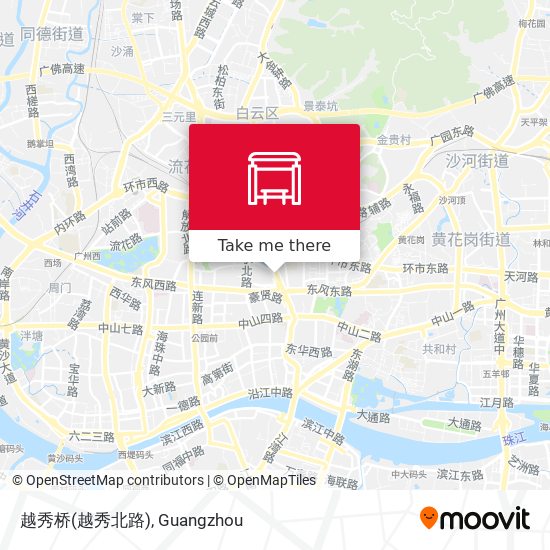 越秀桥(越秀北路) map