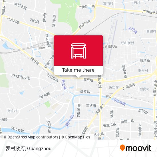 罗村政府 map