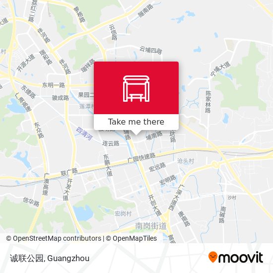 诚联公园 map