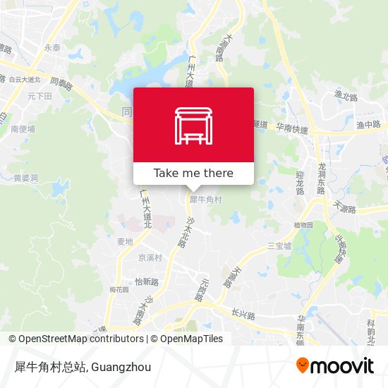 犀牛角村总站 map