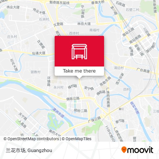 兰花市场 map