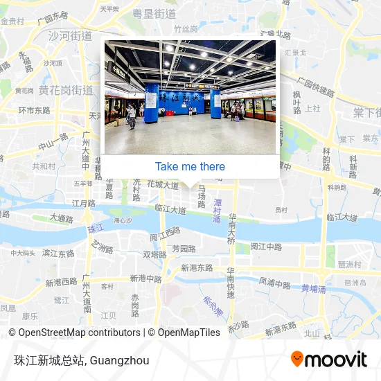 珠江新城总站 map