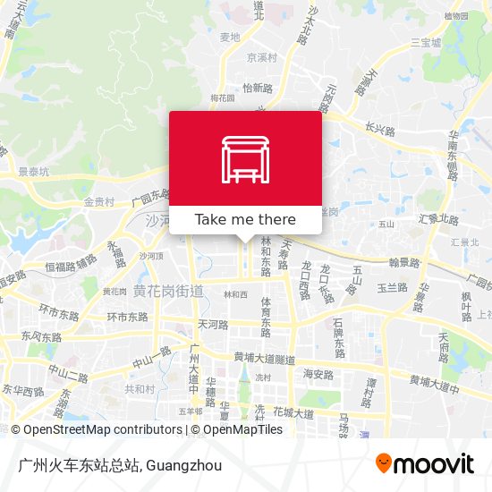 广州火车东站总站 map