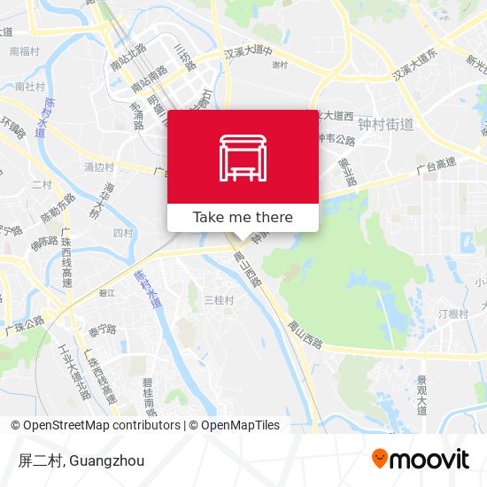 屏二村 map