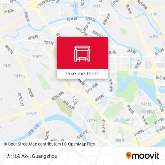 大润发A站 map
