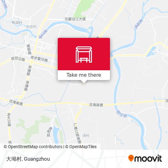 大坳村 map