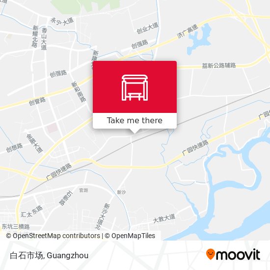 白石市场 map