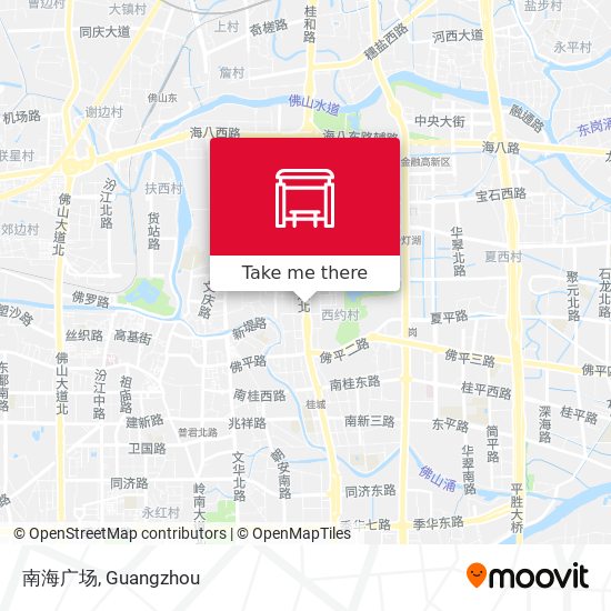 南海广场 map