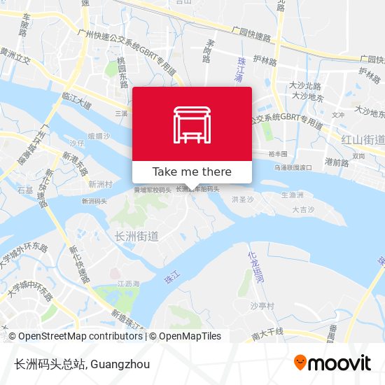 长洲码头总站 map