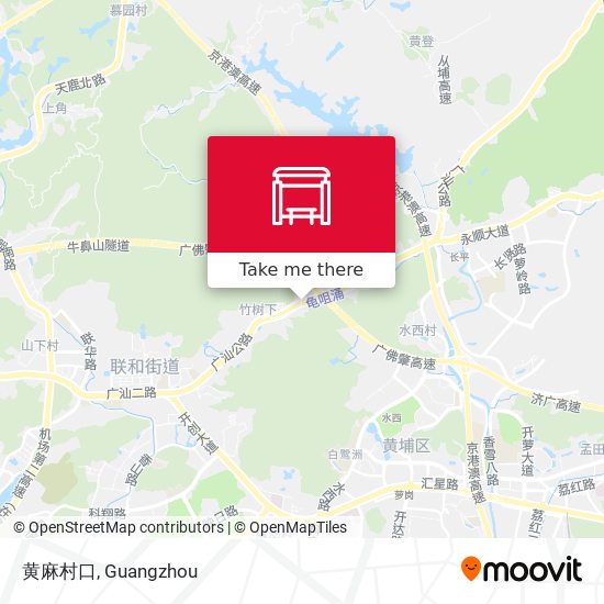 黄麻村口 map