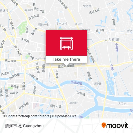 清河市场 map