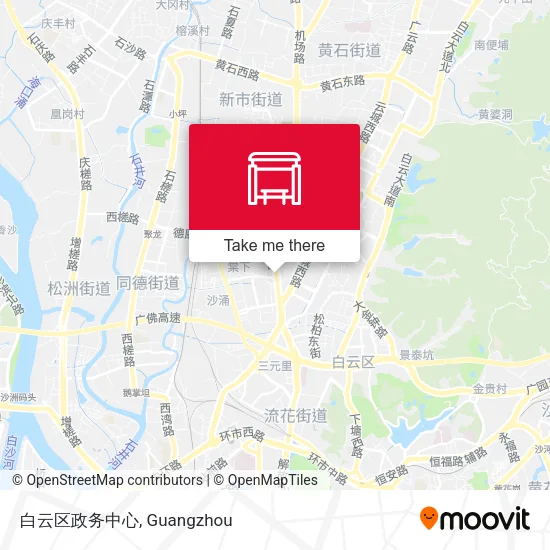 白云区政务中心 map