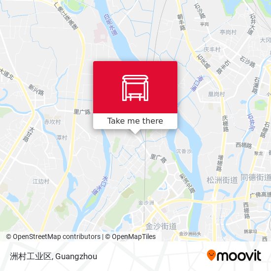 洲村工业区 map